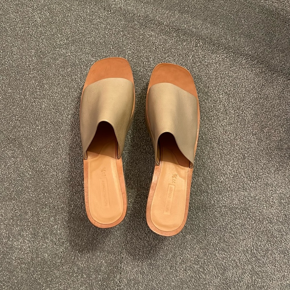 NWOT Rachel Comey Jibe Clog-leather platform slides/open toed mules - Picture 2 of 7